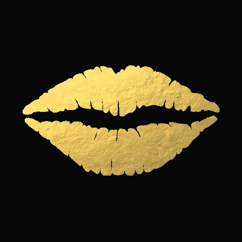 Tattoo golden lips - Afbeelding 3