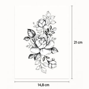 Half tattoo sleeve endless flower