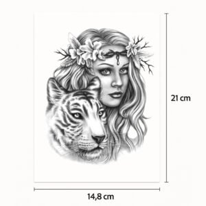 Half tattoo sleeve beauty and the beast
