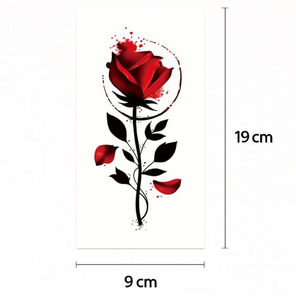 Half tattoo sleeve drained rose