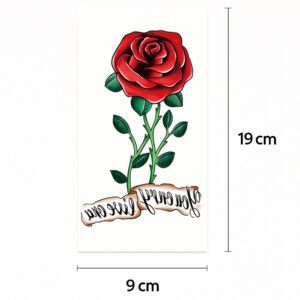 Half tattoo sleeve popeye rose