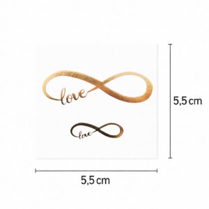 Tattoo golden infinite love
