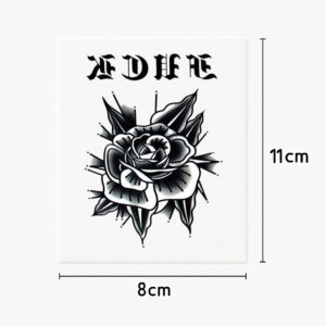 Hand/vinger tattoo shade rose