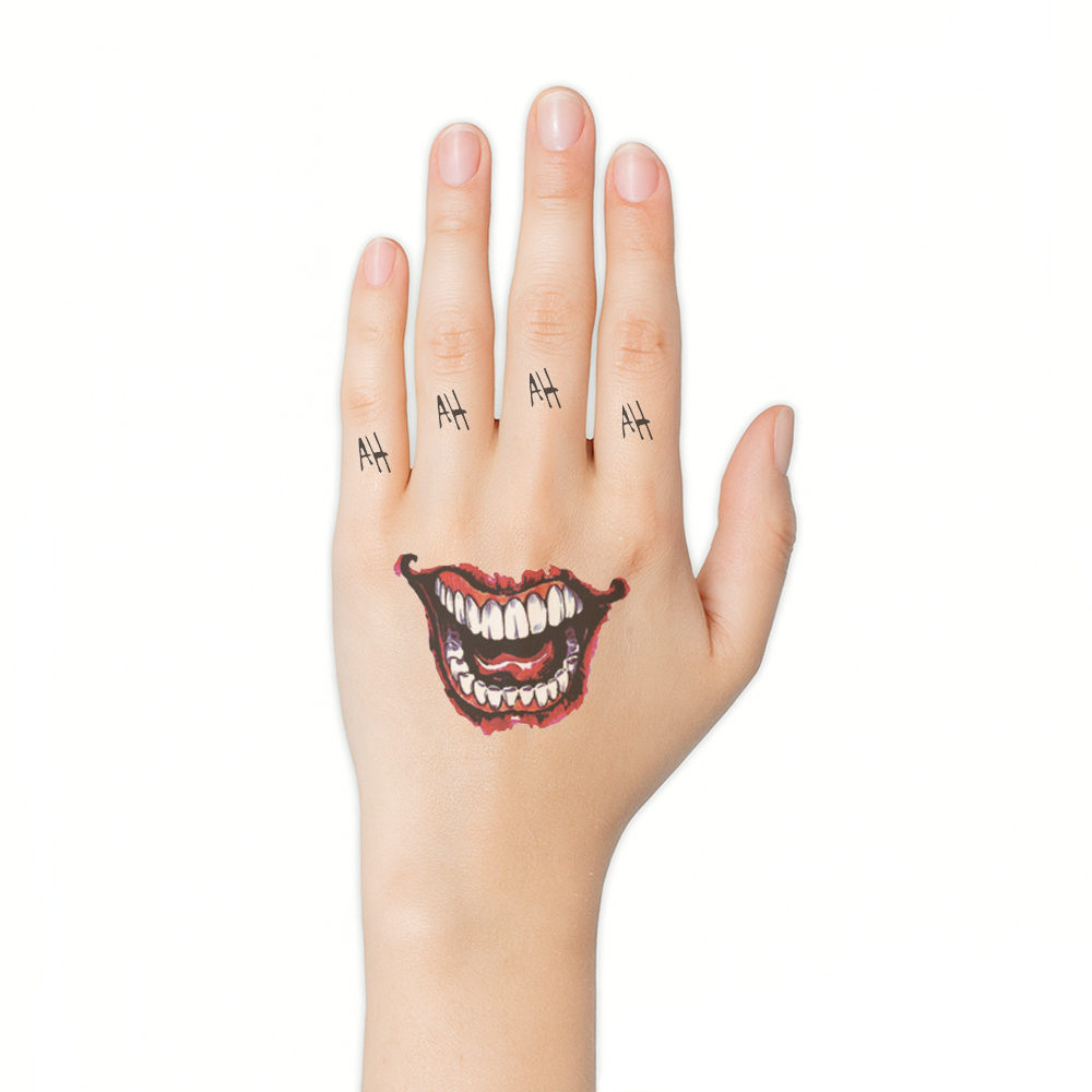 Hand/vinger tattoo joke - Afbeelding 2