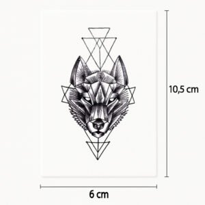 Tattoo determined wolf