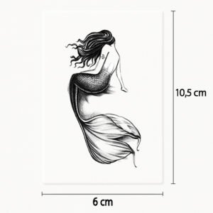 Tattoo shy mermaid