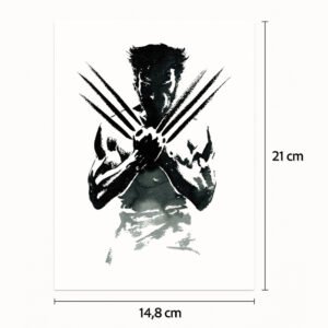 Half tattoo sleeve wolverine