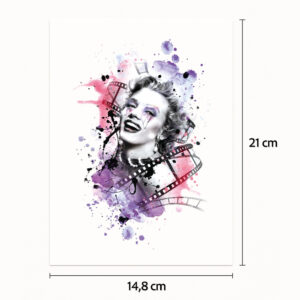 Half tattoo sleeve Marylin Monroe