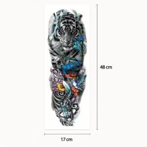 Tattoo sleeve siberian tiger
