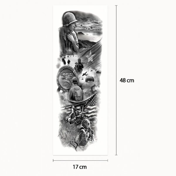 Tattoo sleeve vietnamese war