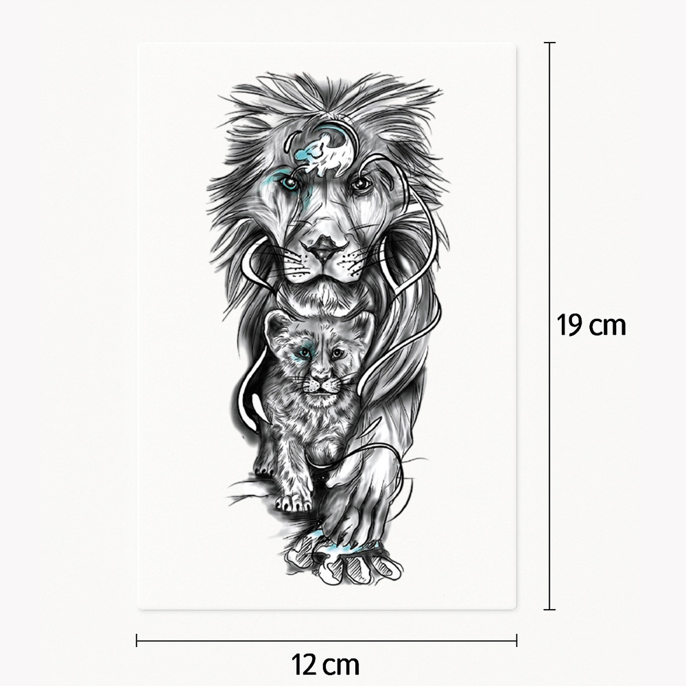 Tattoo protective lion