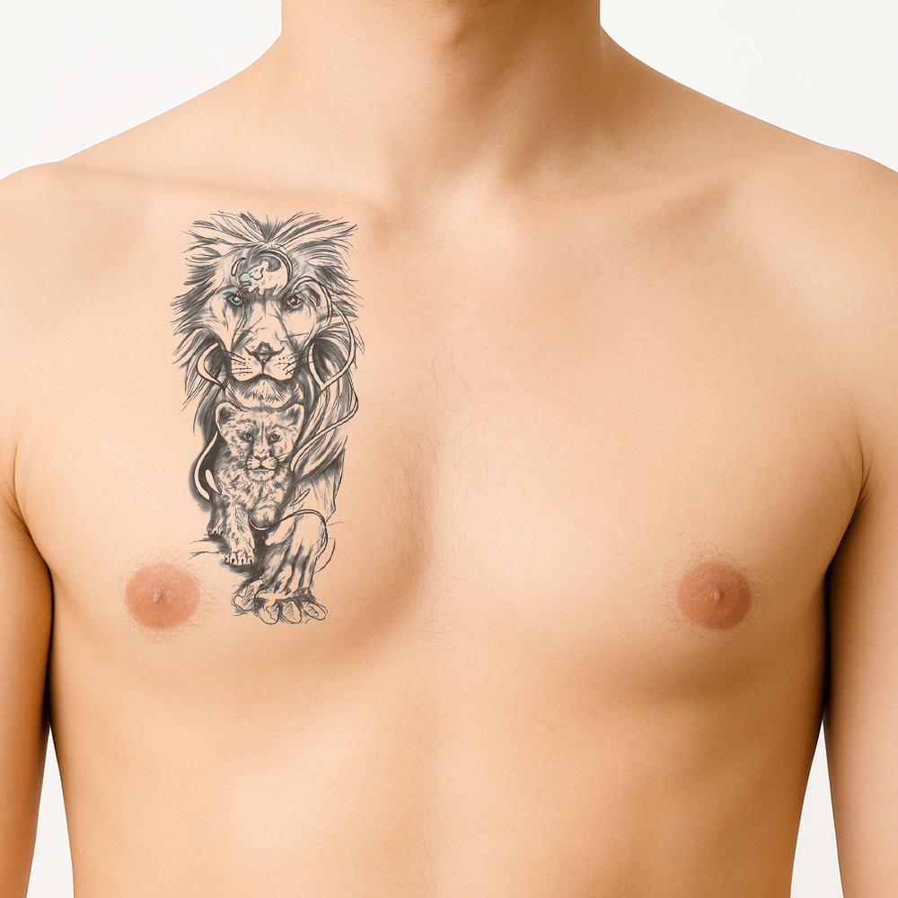 Tattoo protective lion - Image 2