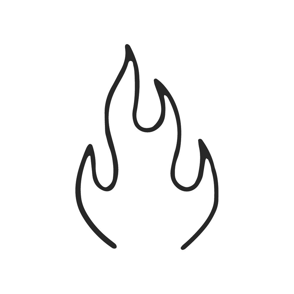 Tattoo burning fire - Afbeelding 3