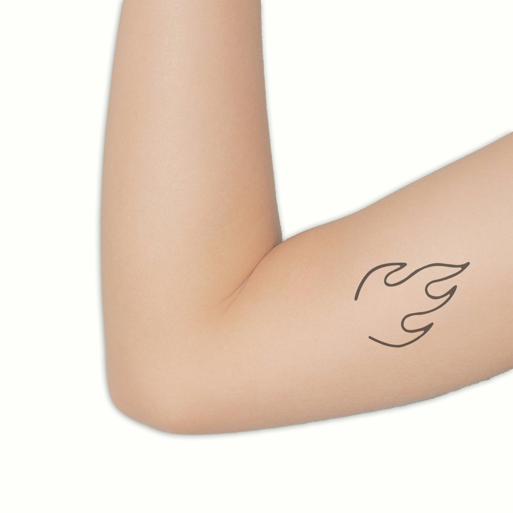 Tattoo burning fire - Afbeelding 2