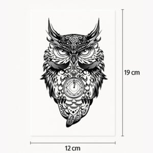 Tattoo angry owl