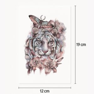Tattoo animals and flowers